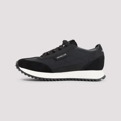 Moncler Pacey2 Suede & Nubuck Trainers, Men, Black, Size: 46