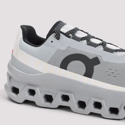 On Breathable Grey Sneakers With Robust Rubber Sole