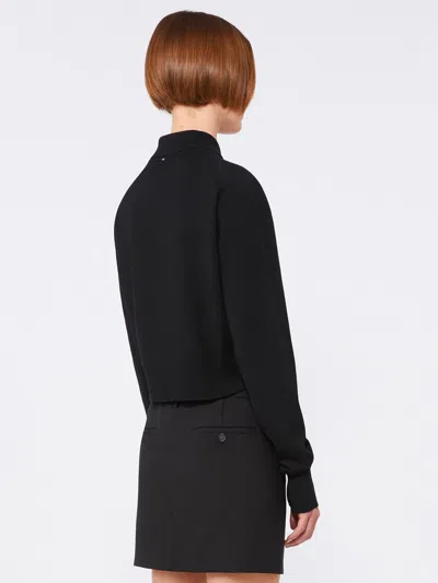 Sportmax Soft Fit Wool Cropped Cardigan Clothing