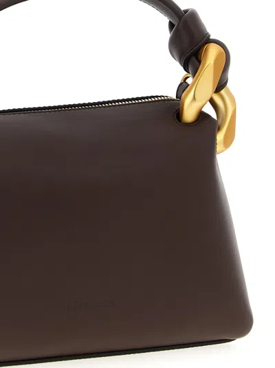Jw Anderson J.w. Anderson Brown Leather Small Jwa Corner Handbag In Brown