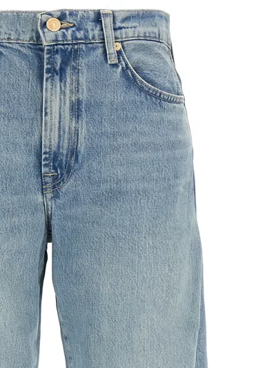 7 For All Mankind Twisted Tess September Jeans Light Blue In Blue