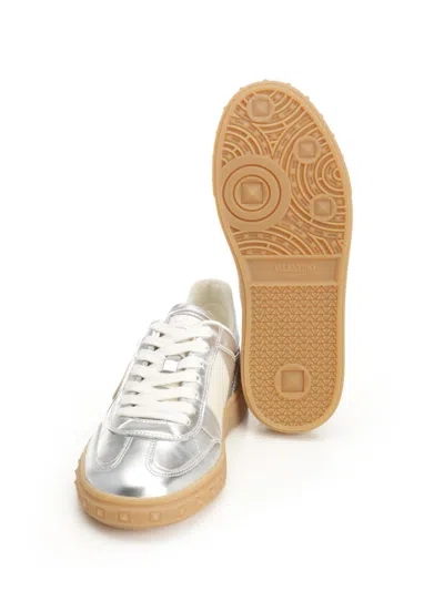 Valentino Laminated Leather Upvillage Sneakers