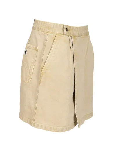 Carhartt Emery Pocket Wrap Skirt In Neutral