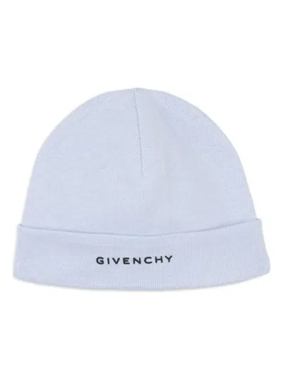 Givenchy Ribbed-knit Babygrow Set In Blue