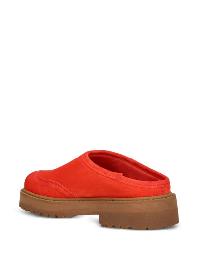Diemme Maggiore Stella Alpina Embroidered Platform Mules In Orange