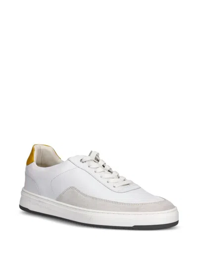 Filling Pieces Mondo Squash Leather Sneakers In White