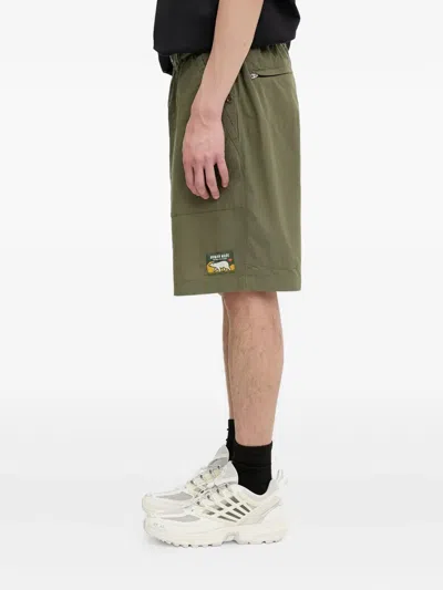 Human Made Patch-pocket Elasticated Shorts In Green