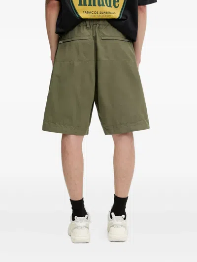 Human Made Patch-pocket Elasticated Shorts In Green
