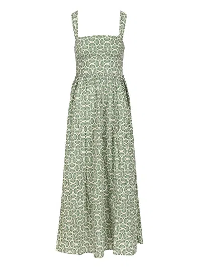 Matteau Wrap Midi Dress Dresses Green In Green