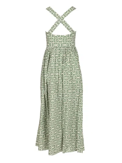 Matteau Wrap Midi Dress Dresses Green In Green