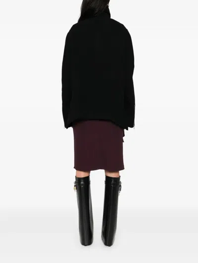 Rick Owens Tailored Jacket With High Collar And Long Sleeves