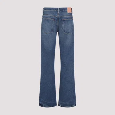 Acne Studios Distressed Straight-leg Jeans In Blue