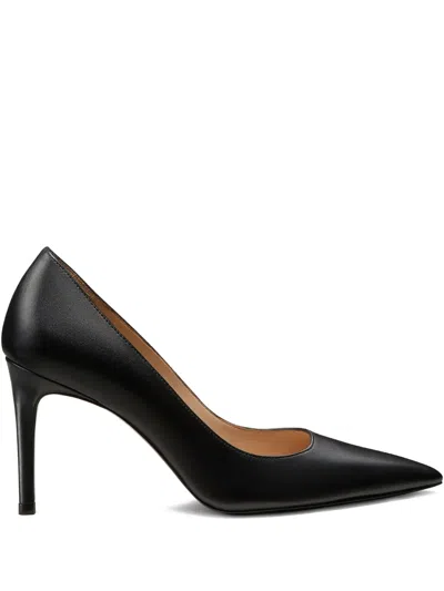 Stuart Weitzman 75mm Stuart Power Pointed-toe Stiletto Pumps In Black