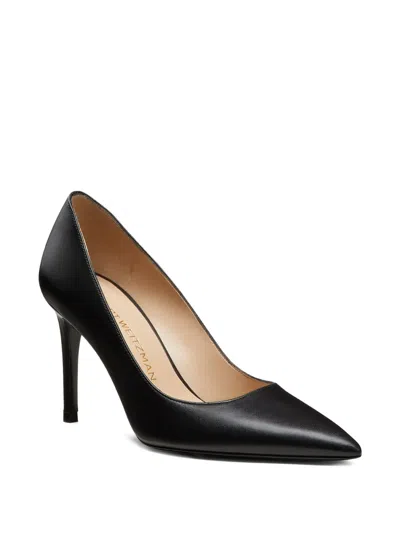 Stuart Weitzman 75mm Stuart Power Pointed-toe Stiletto Pumps In Black