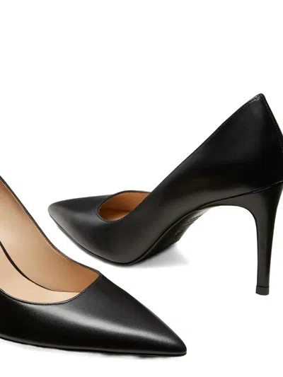 Stuart Weitzman 75mm Stuart Power Pointed-toe Stiletto Pumps In Black