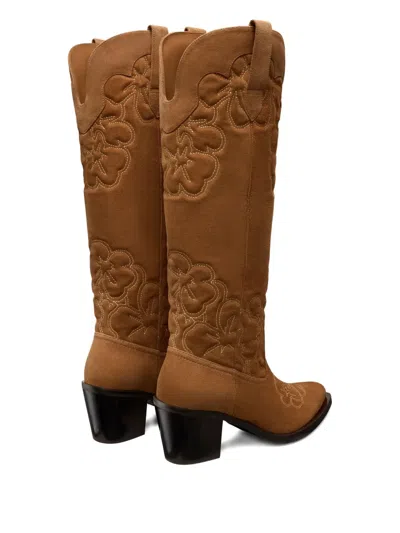 Stuart Weitzman 70mm Felix Suede Boots In Brown