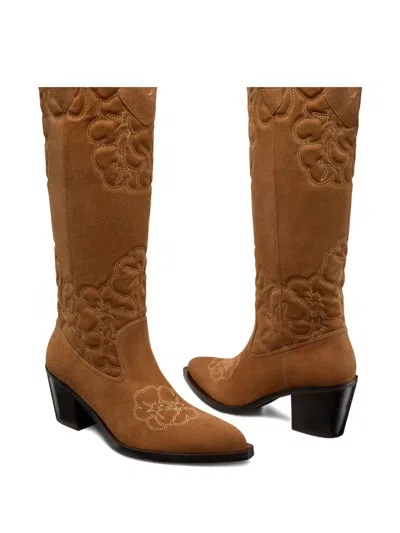 Stuart Weitzman 70mm Felix Suede Boots In Brown