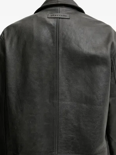 Alyx Leather Coat In Black