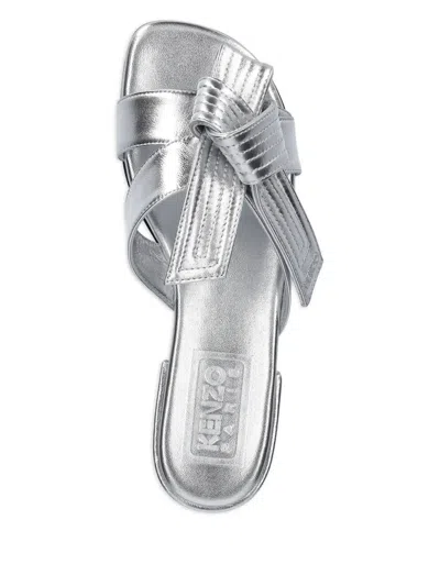Kenzo Oki Sandals In Silver