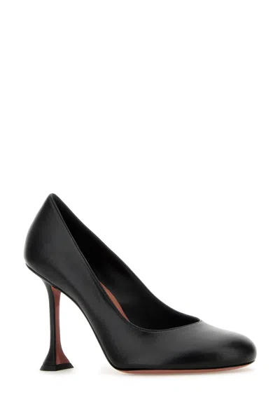 Amina Muaddi Women Iris Pump 95 Nappa Black 95 Mm Mini In Multi