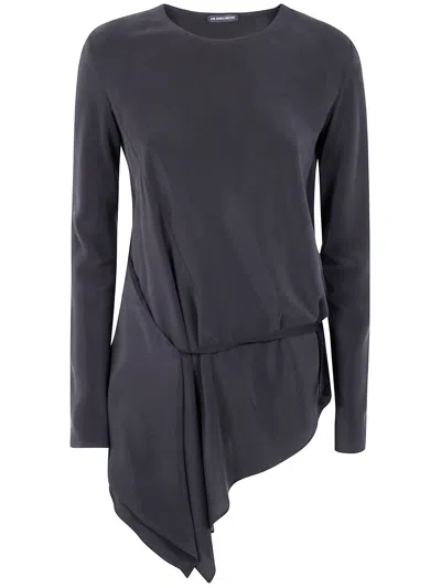 Ann Demeulemeester Asymmetrisches Deana Top In Black