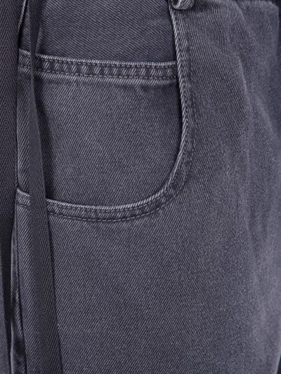 Ann Demeulemeester Wide-leg Cotton Jeans In Gray