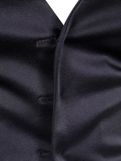 Ann Demeulemeester "mary" Micro Waistcoat In Black