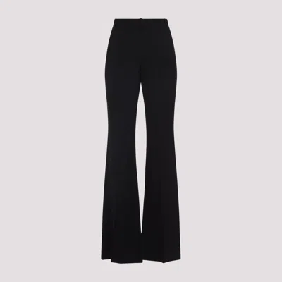 Balenciaga Fitted Black Trousers With Flared Hem In Black