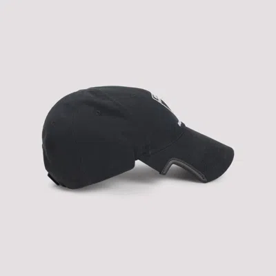 Balenciaga X Automobili Lamborghini Logo Embroidered Adjustable Baseball Cap In Black