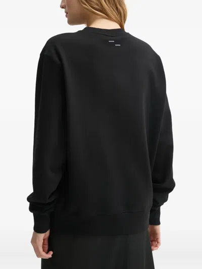 Filling Pieces Embroidered Logo Sweatshirt In Black