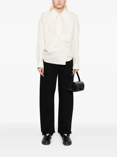 Lemaire Five Pocket Twisted Pants In Black