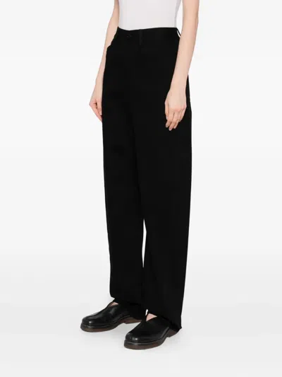 Lemaire Five Pocket Twisted Pants In Black