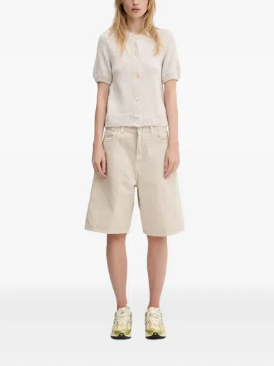 Our Legacy Puff-sleeve Button Cardigan In Neutral