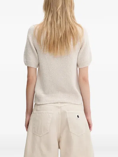 Our Legacy Puff-sleeve Button Cardigan In Neutral