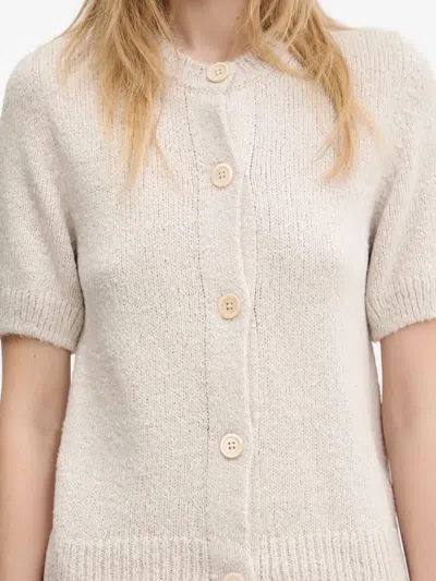 Our Legacy Puff-sleeve Button Cardigan In Neutral