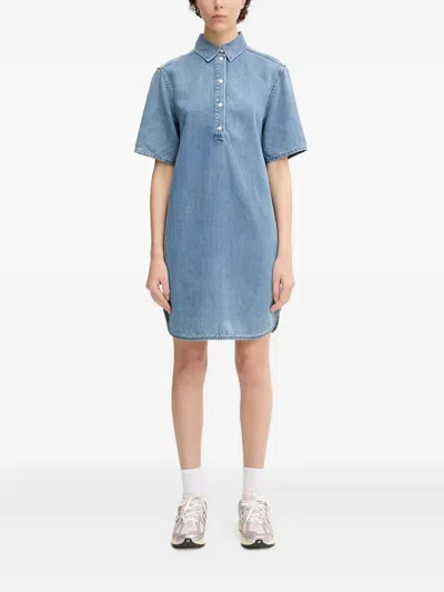 Samsoe & Samsoe Denim Dress In Blue