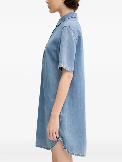 Samsoe & Samsoe Denim Dress In Blue