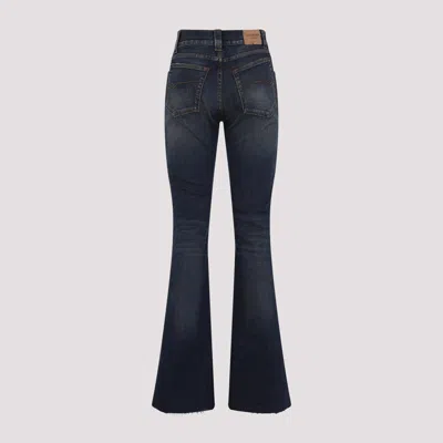 Balenciaga Slim Fit Bootcut Jeans Women In Blue