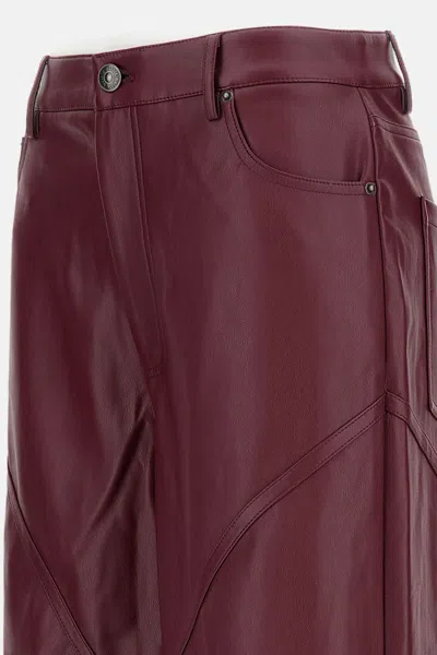 Rotate Birger Christensen Rotate Burgundy Polyester Pants In Brown