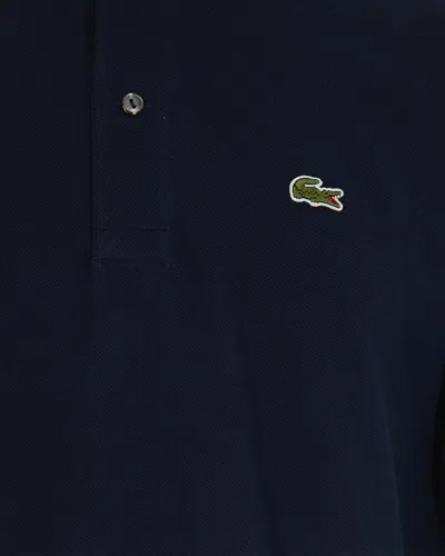 Lacoste Blue Piqué Polo Shirt In Blue