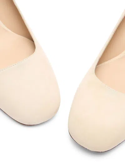 Stuart Weitzman 50mm Maeve 50 Block-heel Suede Pumps In Neutral