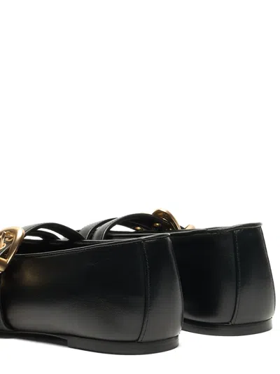 MAEVE 35 扣环带裹踝芭蕾平底鞋