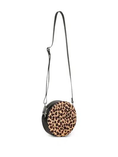 Zadig & Voltaire Leopard-print Circular Shoulder Bag In Animal Print