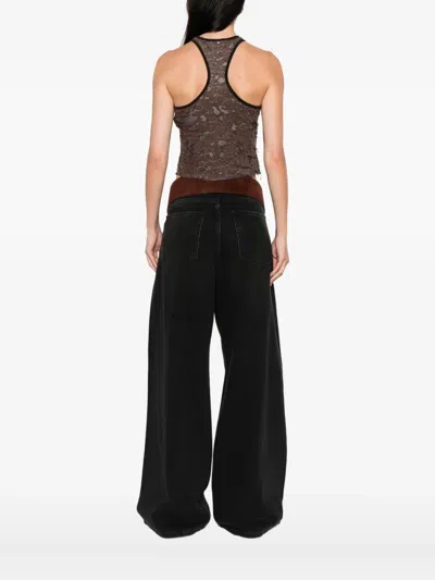 Diesel Tank Top In Destroyed Jersey In Multi