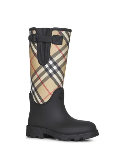 Burberry Giorgio Brato Giubbotto Con Cappuccio In Montone In Black