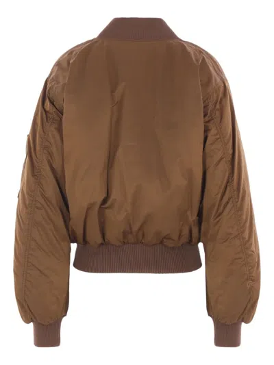 Chloé Over Turtleneck Pullover With Side Splits In Brown