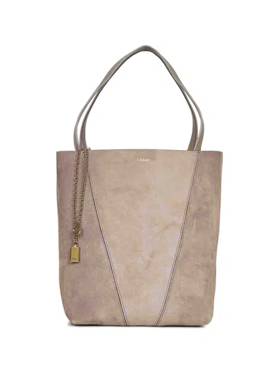 Chloé Large Spin Chain-embellished Tote Bag In Multi