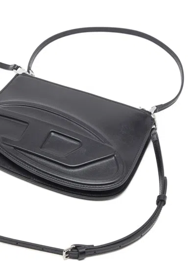 Diesel 1dr Twin Black Shoulder Bag In Black