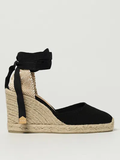 Castaã±er Women's Carina Espadrille Wedge Sandals In Black