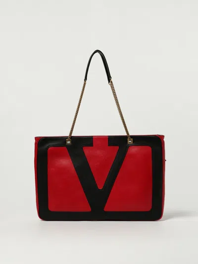 Valentino Large Shopping Bag "viva Superstar" In Red
